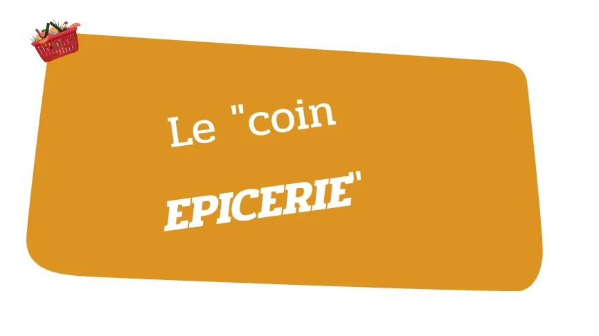 Coin épicerie du camping municipal Le Pré du Roi à mailly le Château