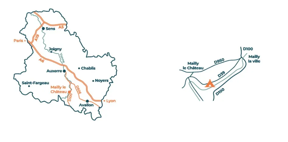 Plan d'accès au camping